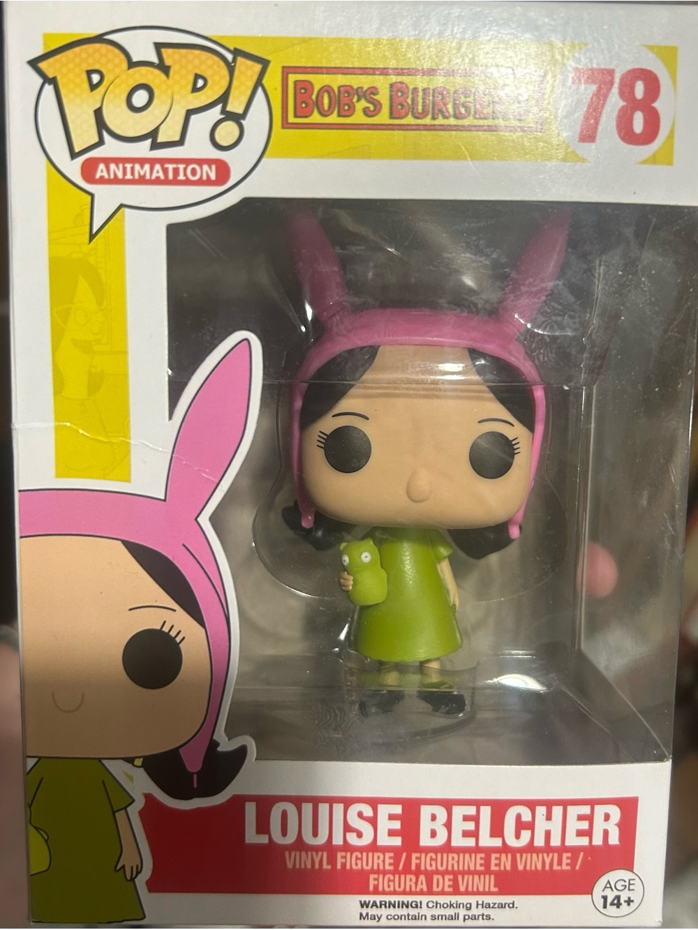 Funko Louise Belcher Vinyl Figure - Green Dress, Pink Bunny Ears
